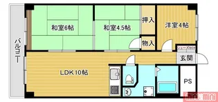 ファミリーコーポ今福【10階】の間取り