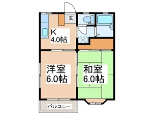 リバーサイドグリーン【2階】の間取り