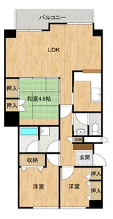 サンハイツ宇多津【8階】の間取り