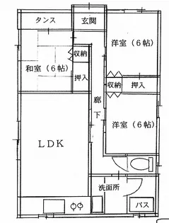 青森県十和田市東二十四番町【一戸建】の間取り