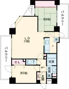 クレストフォルム南馬込【3階】の間取り