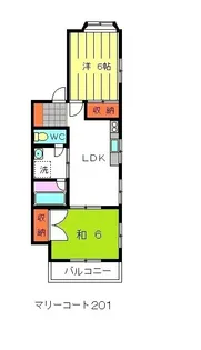 マリーコート【2階】の間取り