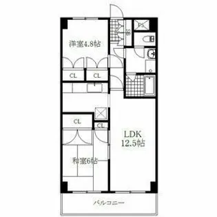 ナガラアンクレー【2階】の間取り