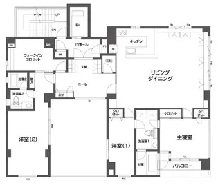 東京都中央区日本橋蛎殻町2【マンション】の間取り