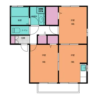 ヴィラ南雲B【1階】の間取り