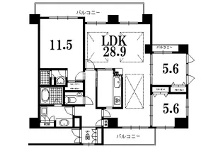 京都府京都市上京区新烏丸頭町【マンション】の間取り