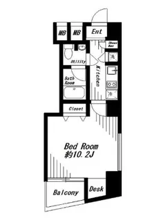 ビバリーホームズ麻布十番【5階】の間取り