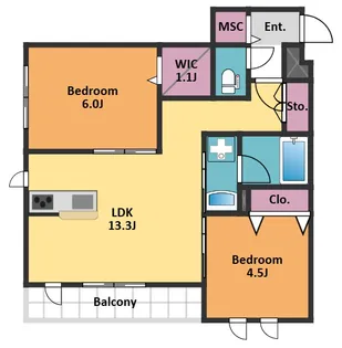 HEBEL MAISON 久我山【2階】の間取り