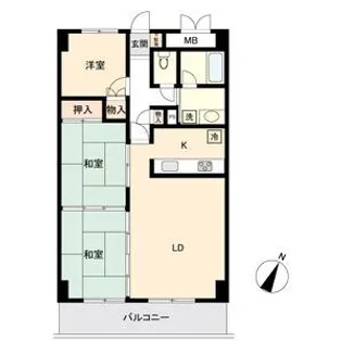 高砂関弐番館【4階】の間取り