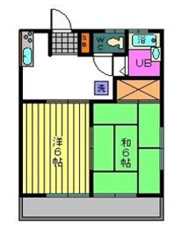 福島県郡山市菜根4【アパート】の間取り