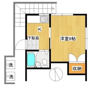 コーポ宮崎【2階】の間取り