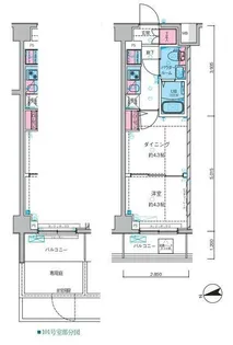 東京都中野区上高田1【マンション】の間取り