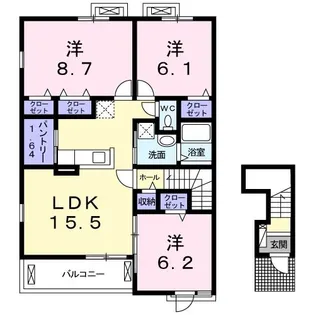 ファンライフ【2階】の間取り