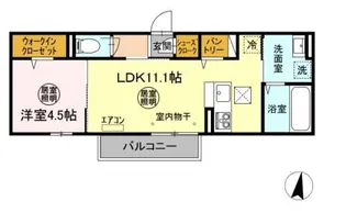 ソル・レヴェンテ【1階】の間取り