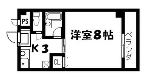 京都府京都市右京区梅津南広町【マンション】の間取り