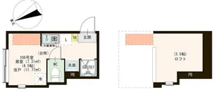 1Rの間取り画像