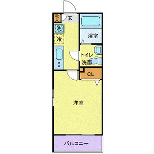 東京都新宿区西新宿4【マンション】の間取り