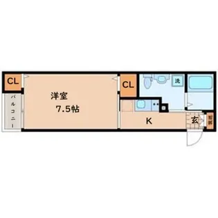 BAUウエスト【1階】の間取り