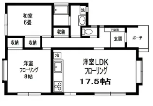 柿の木坂2丁目テラス【1階】の間取り