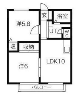 サントピアK【2階】の間取り
