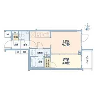 ピアース等々力レジデンス【2階】の間取り