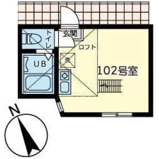 ユナイト星川クロックムッシュ【1階】の間取り