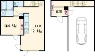 奈良県奈良市法華寺町【一戸建】の間取り