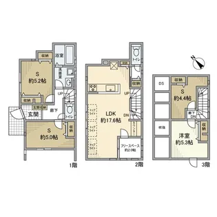 東京都品川区西五反田4【一戸建】の間取り