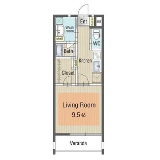 U・TOPIA PLAZA【4階】の間取り