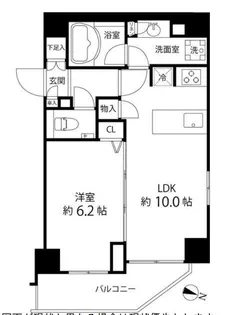 東京都港区麻布十番1【マンション】の間取り