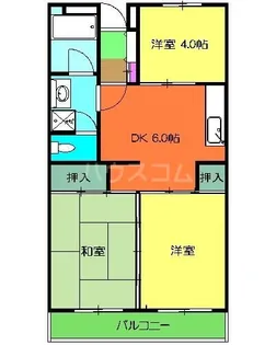 市川クローバーハイツ吉野【4階】の間取り