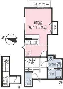 東京都練馬区小竹町1【アパート】の間取り