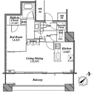 THE TOKYO TOWERS MID TOWER【25階】の間取り
