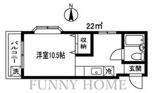 シティミヤザワ【3階】の間取り