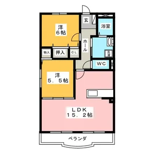 レインボーヒル【4階】の間取り