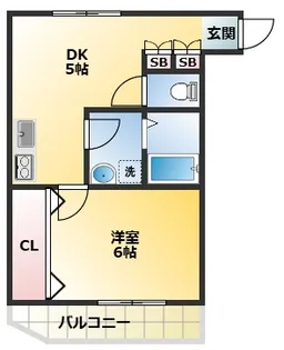 岩井ハイツ【3階】の間取り