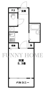 東京都目黒区駒場1【マンション】の間取り