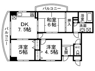 エクレール清水【3階】の間取り