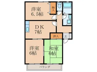 パルテール星ヶ丘III【2階】の間取り