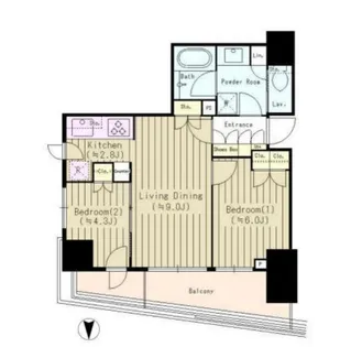 パークホームズ西荻窪グランビュー【5階】の間取り