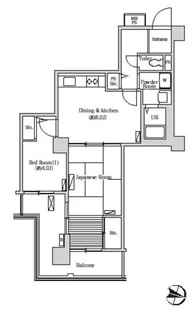 トリニティー芝浦【4階】の間取り