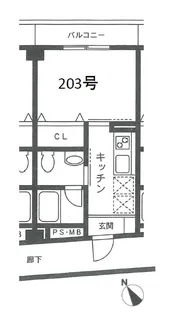 アンシルクコーポ【2階】の間取り
