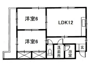 広島県広島市安佐南区大町東2【マンション】の間取り