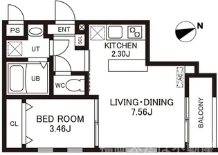 (仮)Cherim室見WEST【1階】の間取り