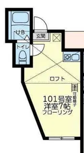 ユナイト大口アダムランバート【1階】の間取り