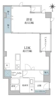 セントラル乃木坂【2階】の間取り