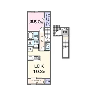 Axis33【2階】の間取り