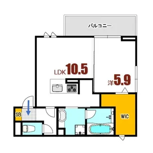 アヴニール【2階】の間取り