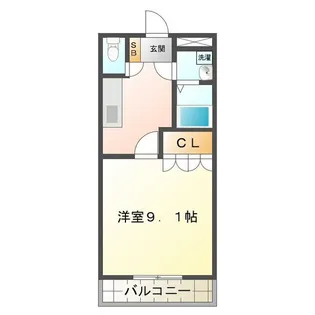 ウオッカ【1階】の間取り