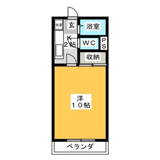 アメニティ若松【1階】の間取り